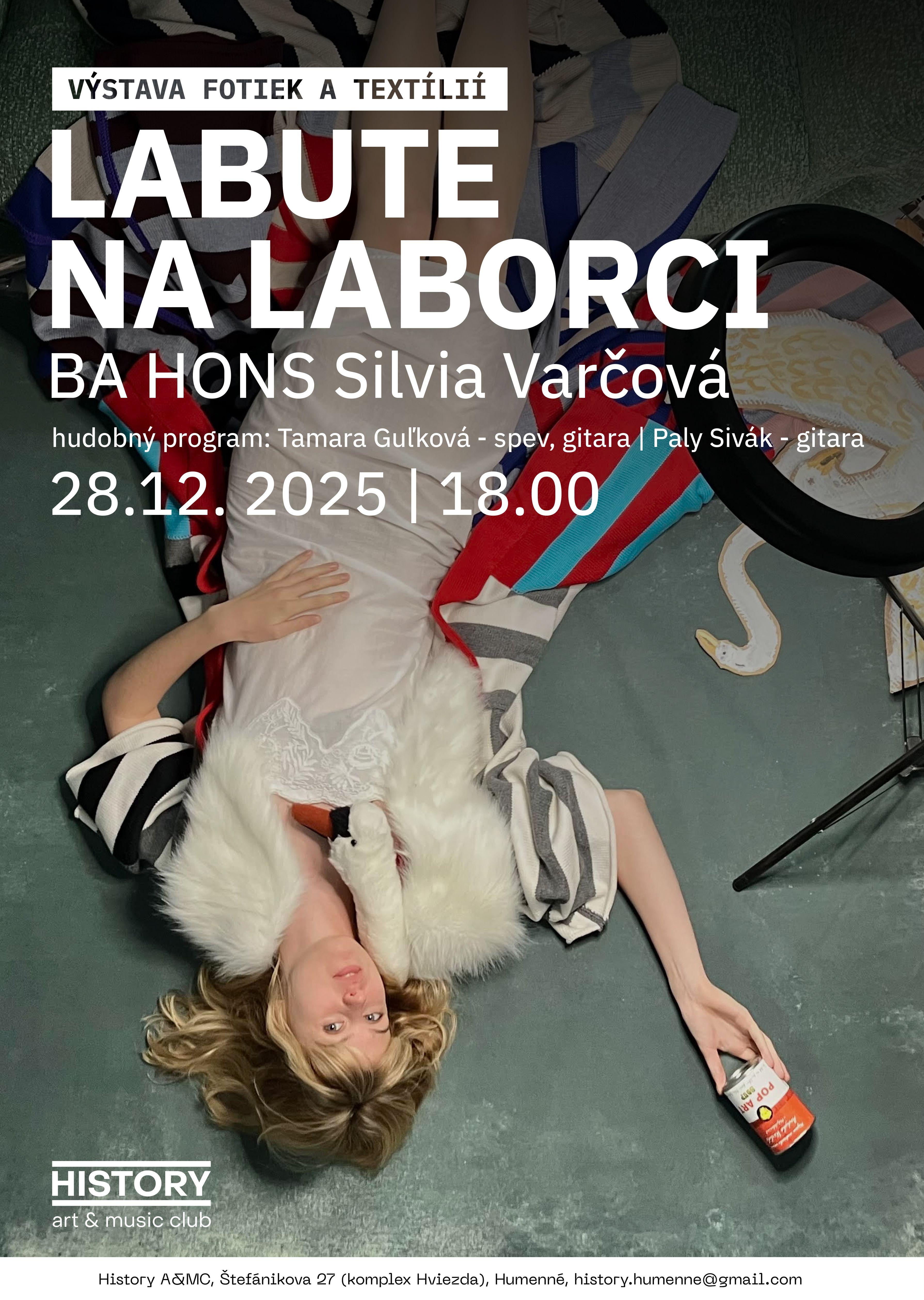 Plagát – Silvia Varčová - Vernisáž výstavy Labute na Laborci