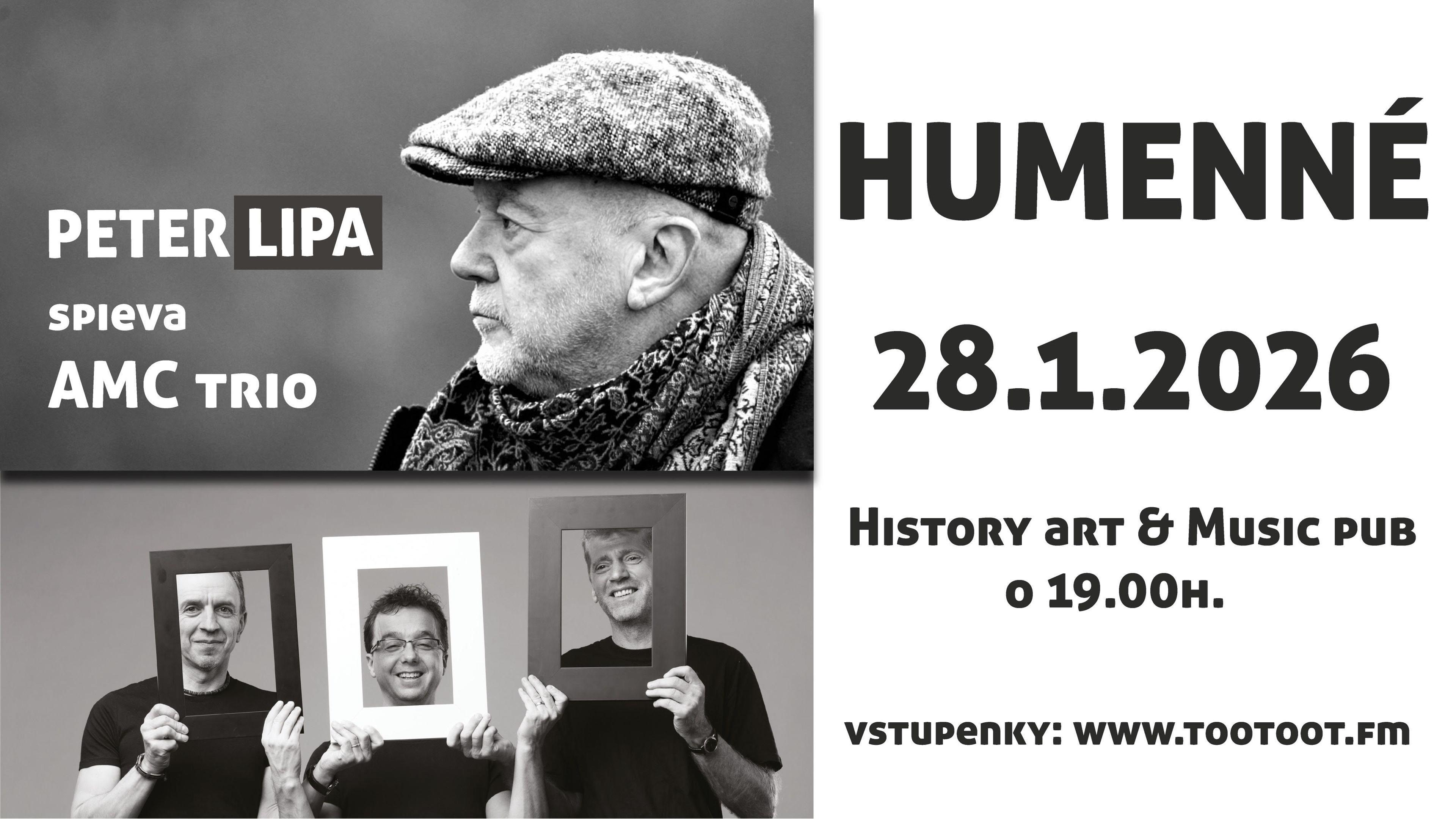 Plagát – Peter LIPA spieva AMC trio